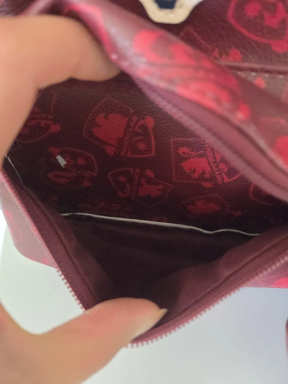 Hogwarts Harry Potter Red Faux Leather Mini Backpack With Coin Purse